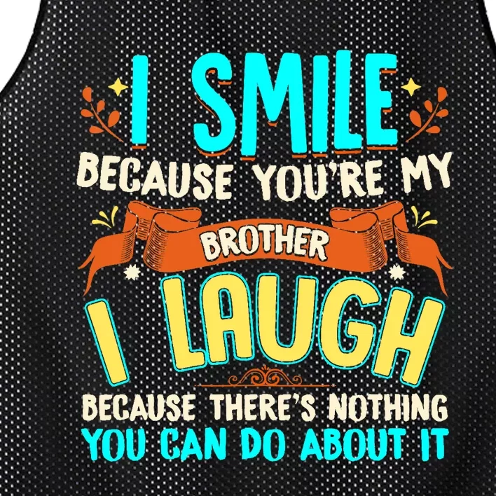 Gifts for Brother From Sister Funny Brother Funny Sibling Mesh Reversible Basketball Jersey Tank