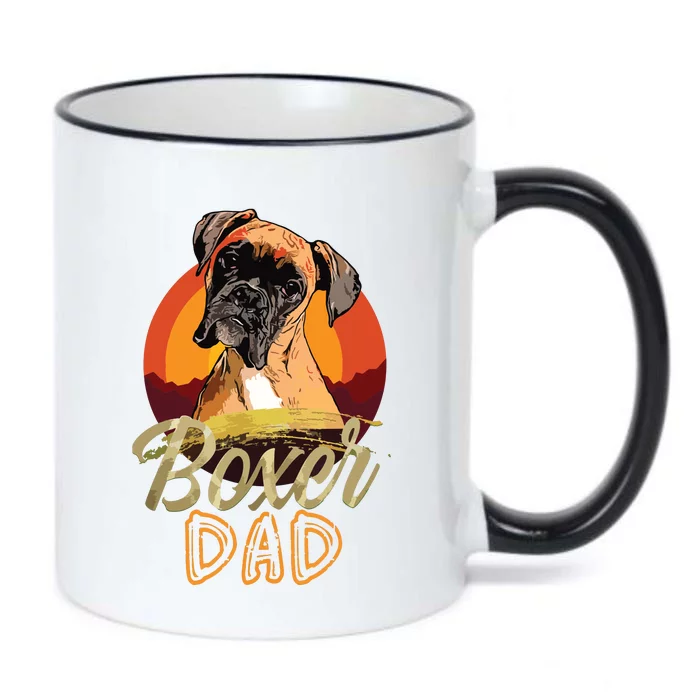 Gift For Boxer Lover Boxer Dad Black Color Changing Mug