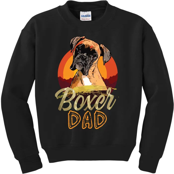 Gift For Boxer Lover Boxer Dad Kids Sweatshirt