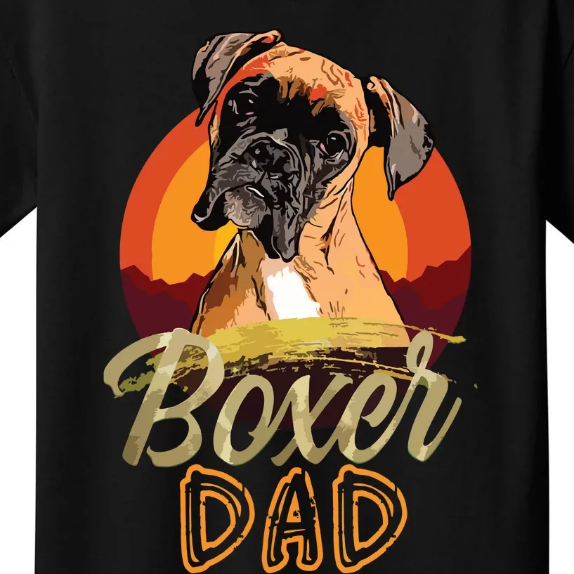 Gift For Boxer Lover Boxer Dad Kids T-Shirt