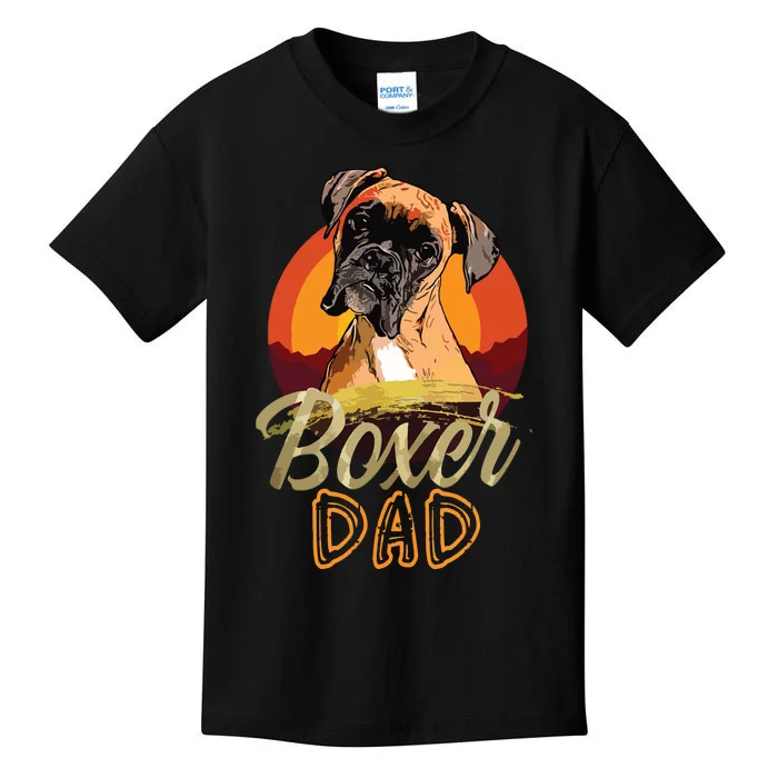 Gift For Boxer Lover Boxer Dad Kids T-Shirt