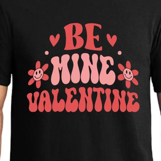 Groovy Funny Be Mine Retro Valentine's Day Gift Pajama Set