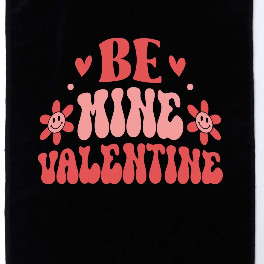 Groovy Funny Be Mine Retro Valentine's Day Gift Platinum Collection Golf Towel