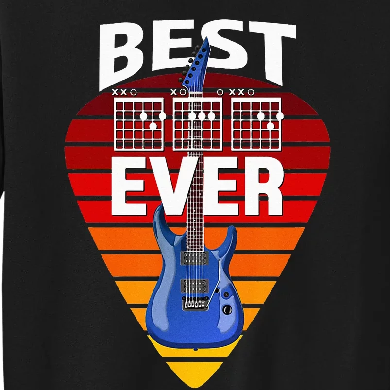 Guitarist Father Best Dad Ever Music Tab Chords Tall Sweatshirt