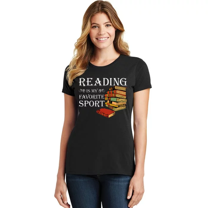 Gift For Book Lovers Reading Is My Favorite Sport Women's T-Shirt