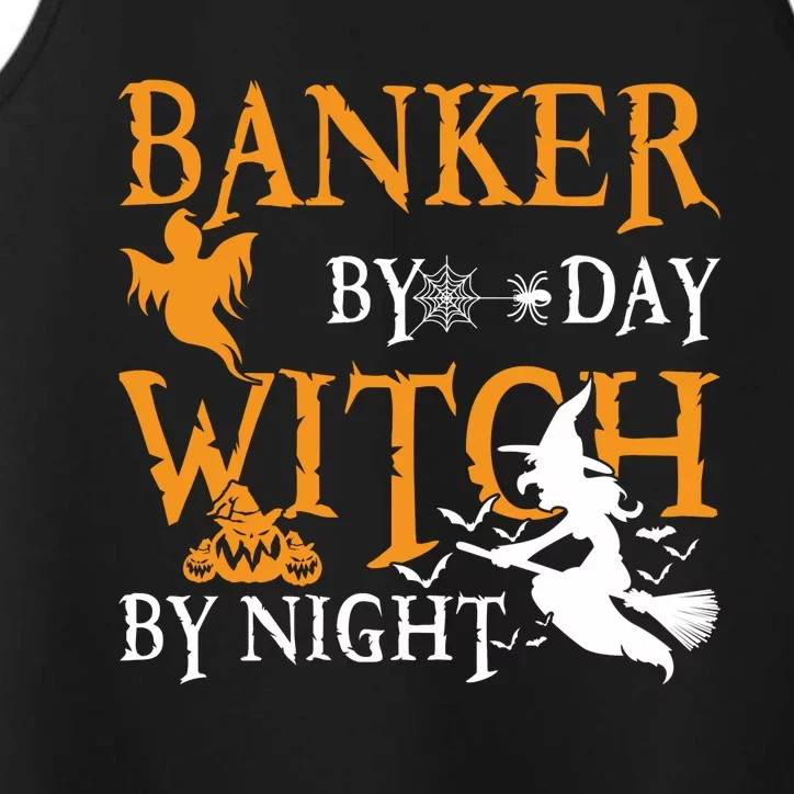 Gifts For Bankers Banker By Day Witch By Night Halloween Performance Tank