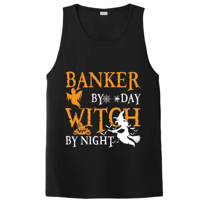 Gifts For Bankers Banker By Day Witch By Night Halloween Performance Tank