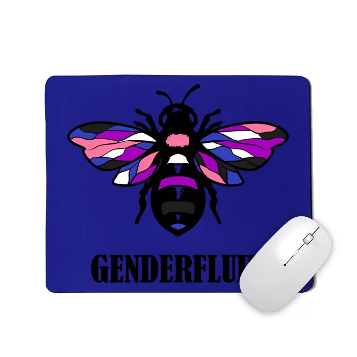 Genderfluid Flag Bee Funny Proud Lgbtq Gender Fluid Pride Gift Mousepad