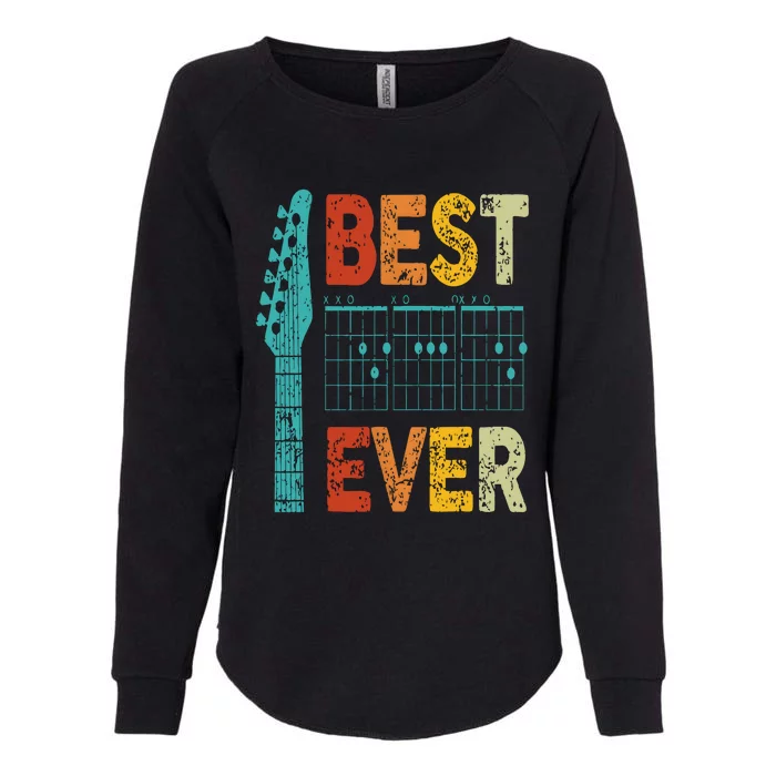 Guitarist Father Best Dad Ever D A D Chord Gifts Guitar Womens California Wash Sweatshirt