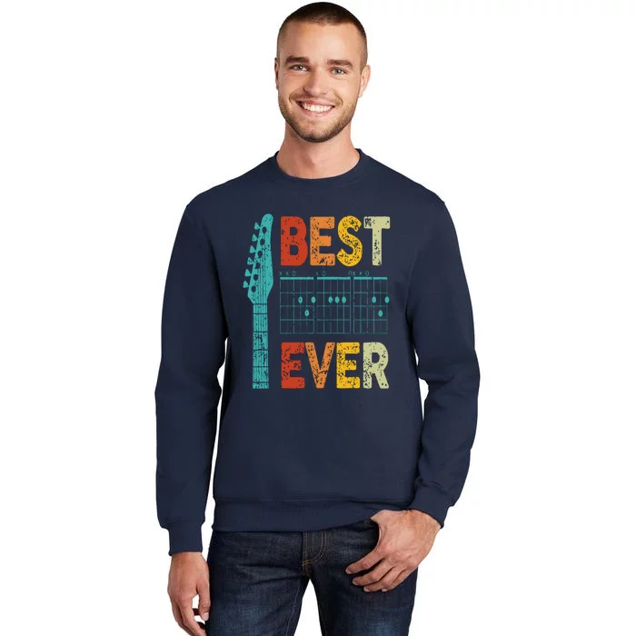 Guitarist Father Best Dad Ever D A D Chord Gifts Guitar Sweatshirt