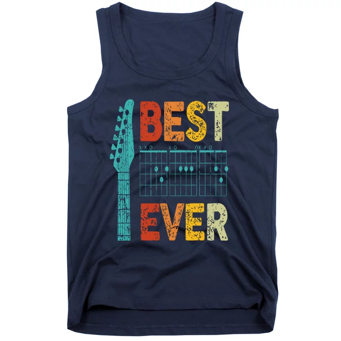 Guitarist Father Best Dad Ever D A D Chord Gifts Guitar Tank Top