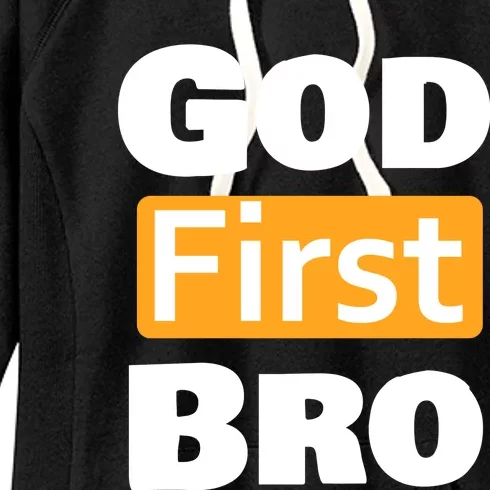 God First Bro Women's Fleece Hoodie