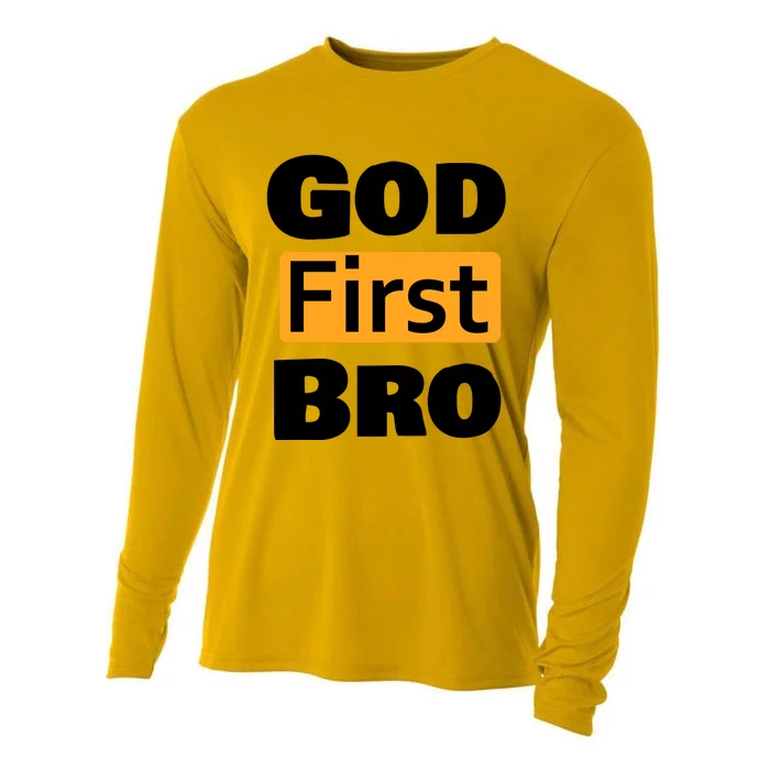 God First Bro Cooling Performance Long Sleeve Crew