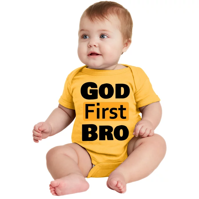 God First Bro Baby Bodysuit