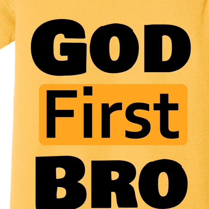 God First Bro Baby Bodysuit