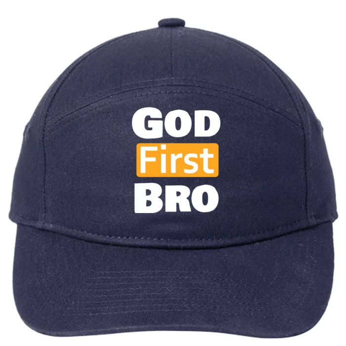 God First Bro 7-Panel Snapback Hat