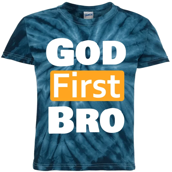 God First Bro Kids Tie-Dye T-Shirt