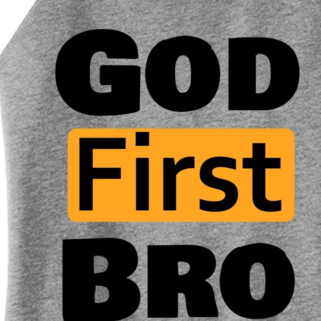 God First Bro Women’s Perfect Tri Rocker Tank