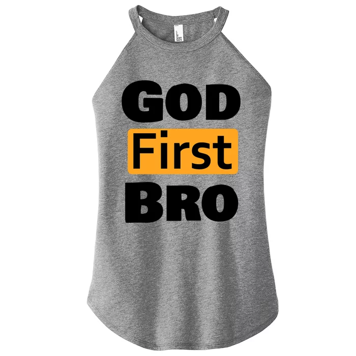 God First Bro Women’s Perfect Tri Rocker Tank