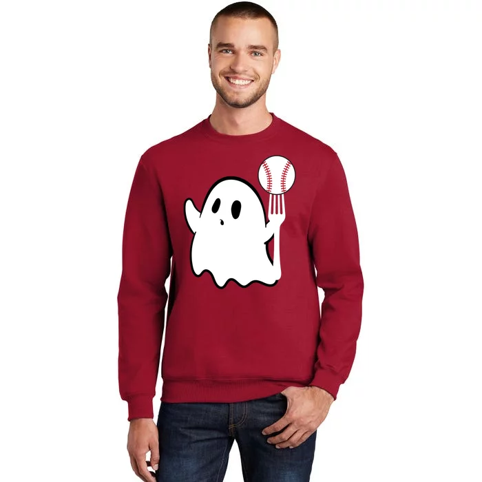 Ghost Forkball Baseball Pitch Fork Ball K Strikeout Sweatshirt