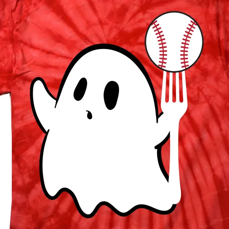 Ghost Forkball Baseball Pitch Fork Ball K Strikeout Tie-Dye T-Shirt