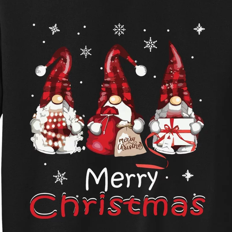 Gnome Family Christmas Shirts For Women Buffalo Plaid Sweatshirt