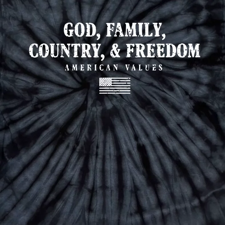 God Family Country & Freedom Tie-Dye T-Shirt