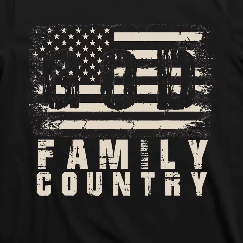 God Family Country Patriotic Proud Soldier USA Memorial Day T-Shirt