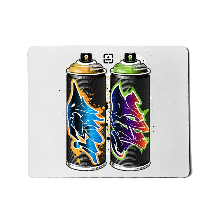 Graffiti Fat Cap Spray Paint Cans The Pillars Of Urban Art Mousepad