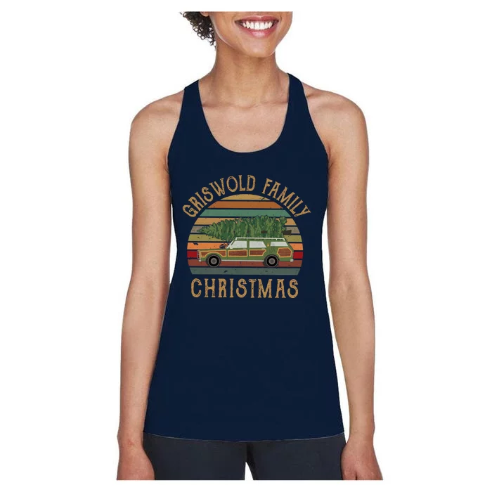 Griswold Family Christmas Vintage Holiday Women's Racerback Tank