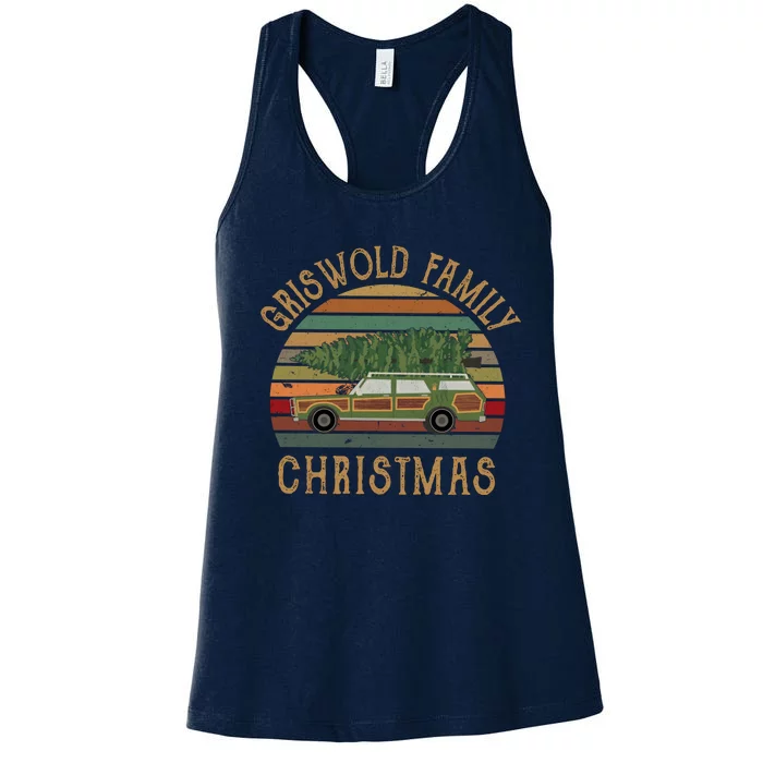 Griswold Family Christmas Vintage Holiday Women's Racerback Tank