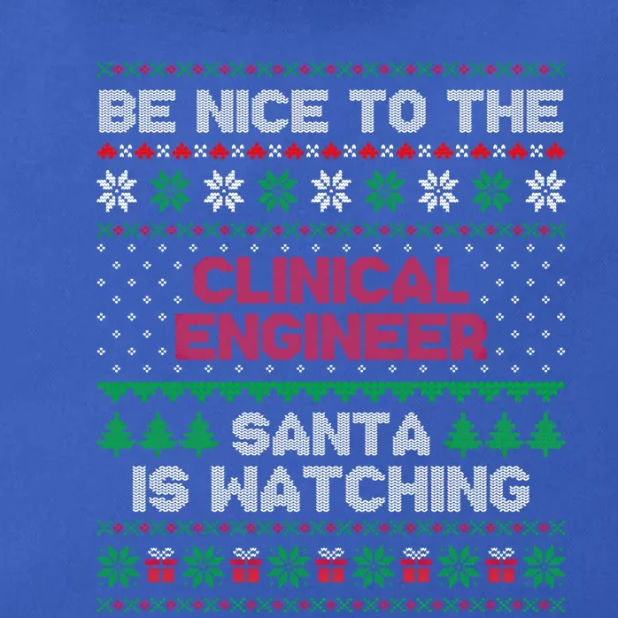 Gift For Clinical Engineer Clinical Engineer Ugly Sweater Gift Zip Tote Bag