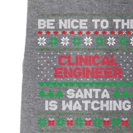 Gift For Clinical Engineer Clinical Engineer Ugly Sweater Gift Doggie 3-End Fleece Hoodie