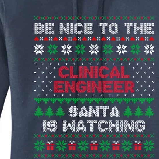 Gift For Clinical Engineer Clinical Engineer Ugly Sweater Gift Women's Pullover Hoodie