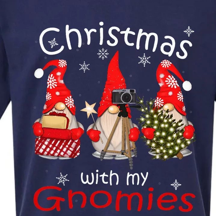 Gnome Family Christmas Gnomies Xmas Sueded Cloud Jersey T-Shirt