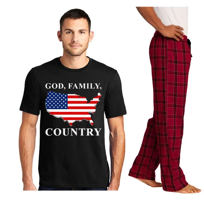 God Family Country US Flag Jesus Christ Holy Bible Prayer Pajama Set