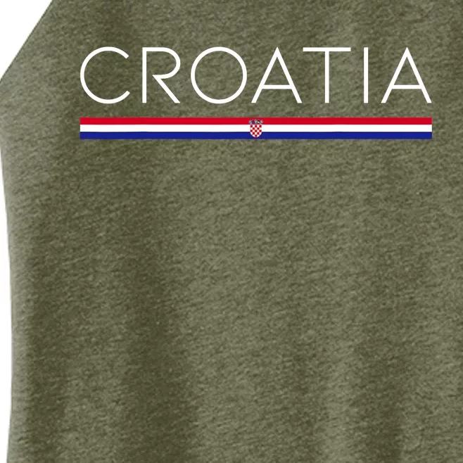 Gift For Croatian Croatia Gift Croatia Flag Croatia Women’s Perfect Tri Rocker Tank