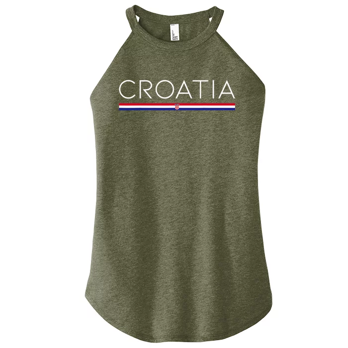 Gift For Croatian Croatia Gift Croatia Flag Croatia Women’s Perfect Tri Rocker Tank