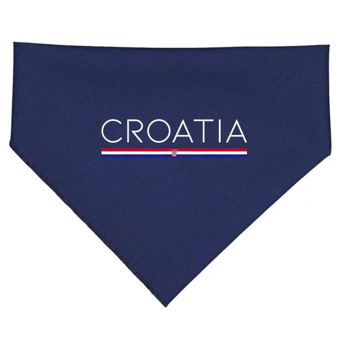 Gift For Croatian Croatia Gift Croatia Flag Croatia USA-Made Doggie Bandana