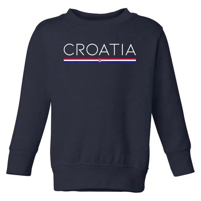 Gift For Croatian Croatia Gift Croatia Flag Croatia Toddler Sweatshirt