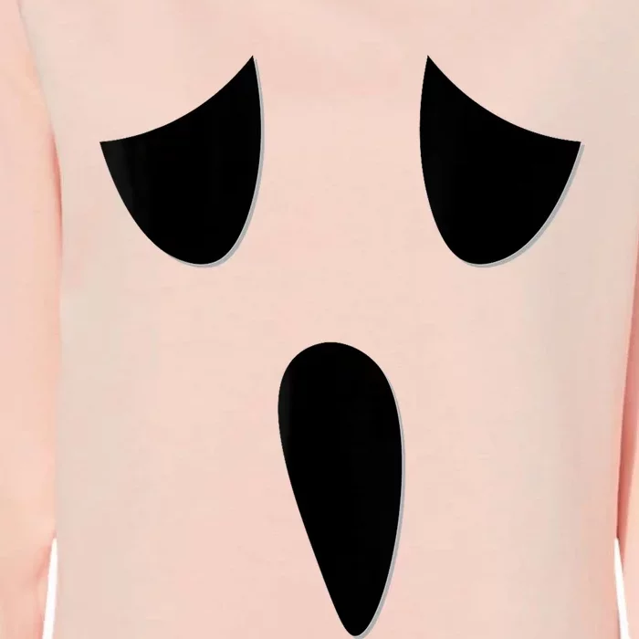 Ghost Face Costume Funny Kids Halloween Outfit Ghoul Face Womens California Wash Sweatshirt