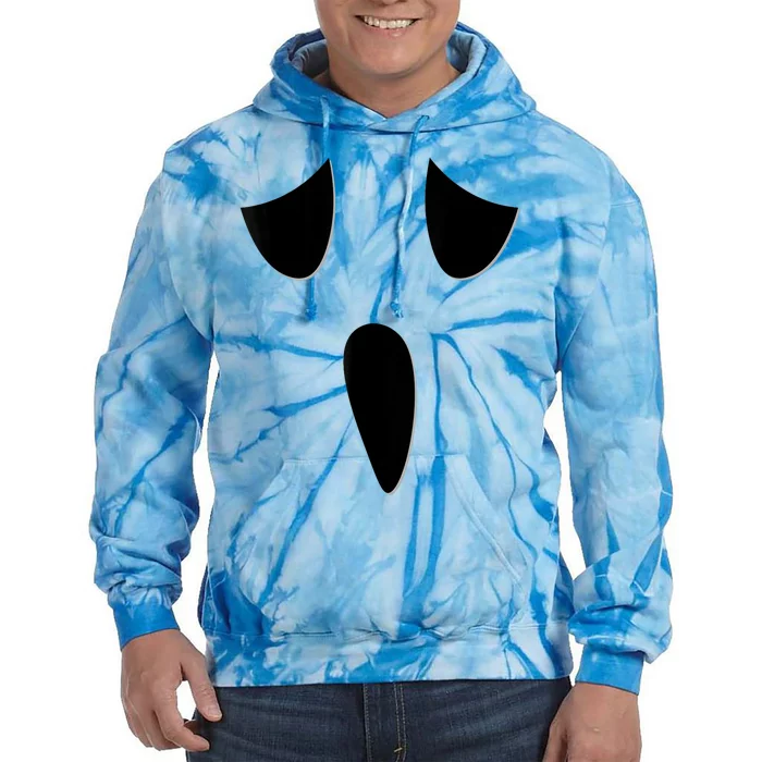 Ghost Face Costume Funny Kids Halloween Outfit Ghoul Face Tie Dye Hoodie