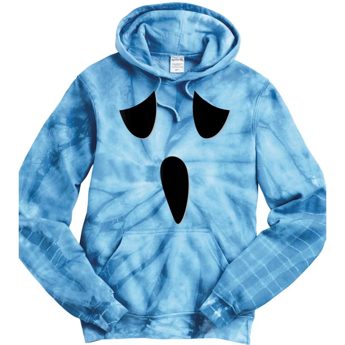 Ghost Face Costume Funny Kids Halloween Outfit Ghoul Face Tie Dye Hoodie