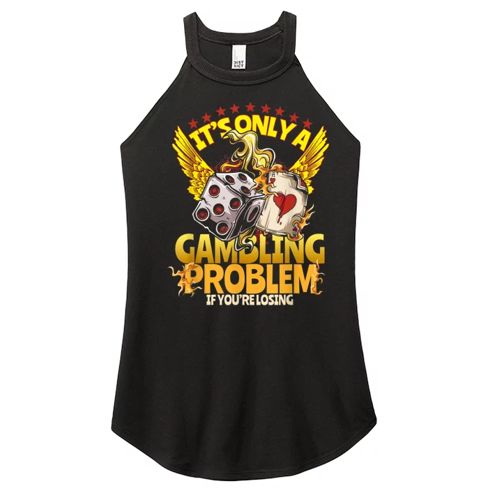 Gambler Funny Casino Gambling Poker Player Women’s Perfect Tri Rocker Tank