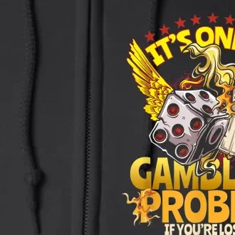 Gambler Funny Casino Gambling Poker Player Full Zip Hoodie