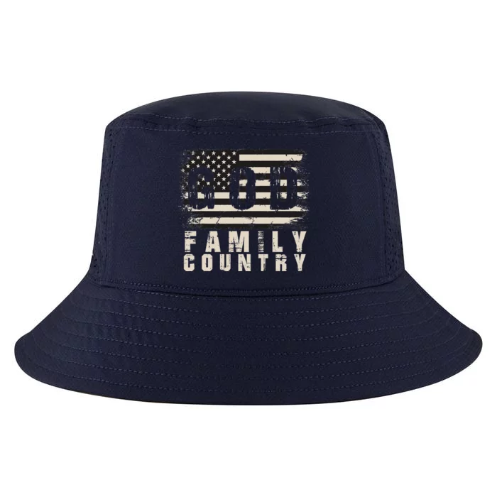 God Family Country Patriotic Memorial Day Cool Comfort Performance Bucket Hat