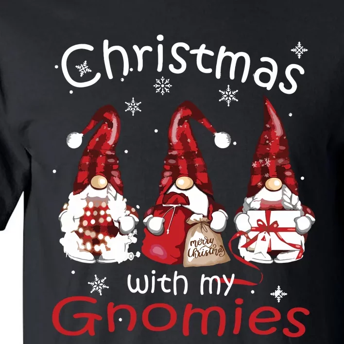 Gnome Family Christmas Shirts For Women Buffalo Plaid Tall T-Shirt