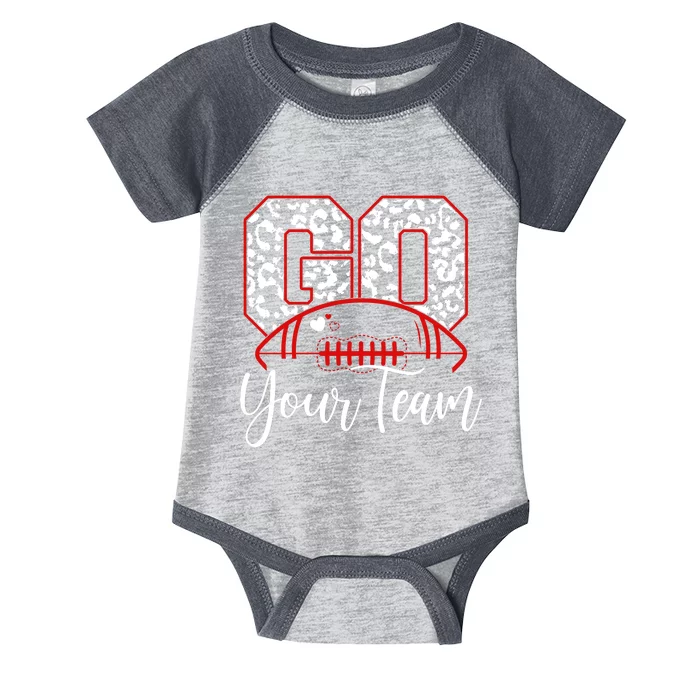 Go Football Custom Team Name Personalized Fan Infant Baby Jersey Bodysuit