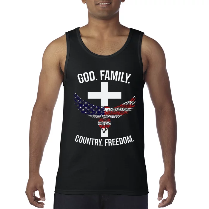 God Family Country Freedom Patriotic Country Music Lover Tank Top