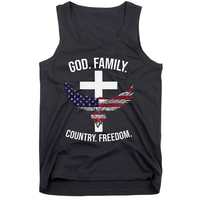 God Family Country Freedom Patriotic Country Music Lover Tank Top